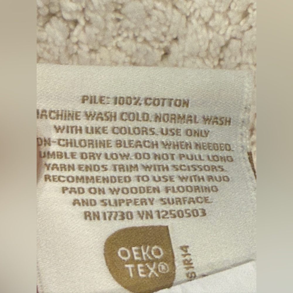 20"x30" Scallop Bath Rug Cream - Threshold™ - Picture 9 of 9